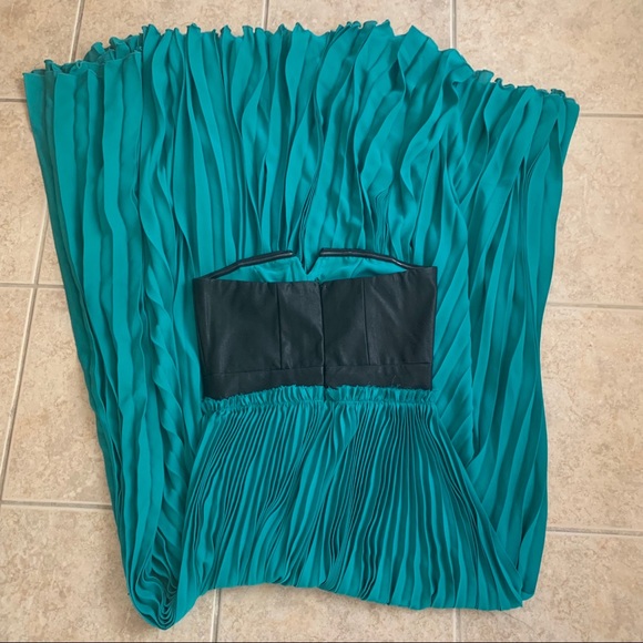 Vici Collection Faux Leather Strapless Maxi Gown - Picture 6 of 7